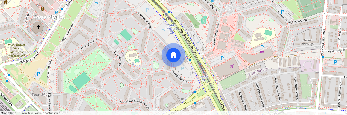 ul. Jerzego Bajana, Zaspa-Młyniec, Gdańsk, pomorskie