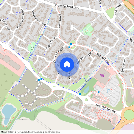 Dunnock Close, Stowmarket, Suffolk, IP14