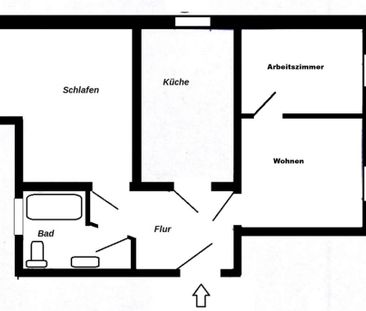 NEU - 3-Zimmer-Wohnung mit EINBAUKÜCHE zu vermieten! - Foto 3