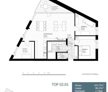 Großzügige 4 Zimmerwohnung mit Loggia am Stockhof zu mieten! - Foto 5