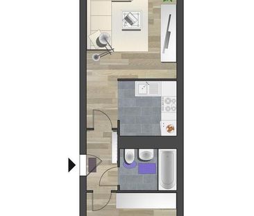 2-Raum-Wohnung in gepflegter Wohnanlage - Foto 1