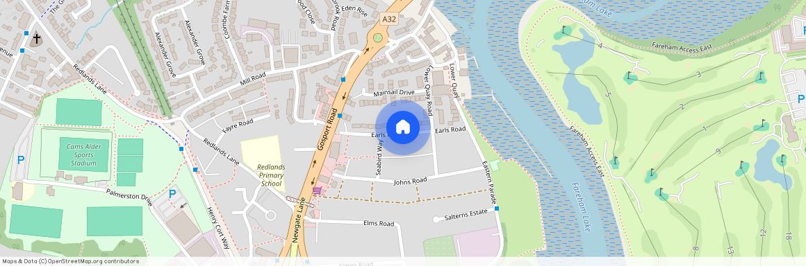 Fareham Earls Road GAS & ELEC INC. IN RENT