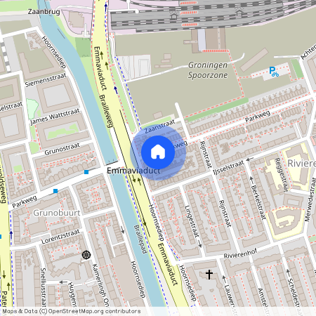 100, Parkweg, Rivierenbuurt, Zuid, Groningen, Nederland, 9725 EM, Nederland