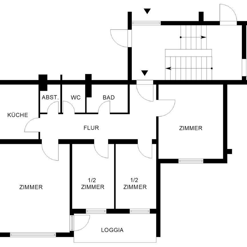 Schicke Wohnung in Detmerode, 3.OG , Wohnung 3 - Foto 2