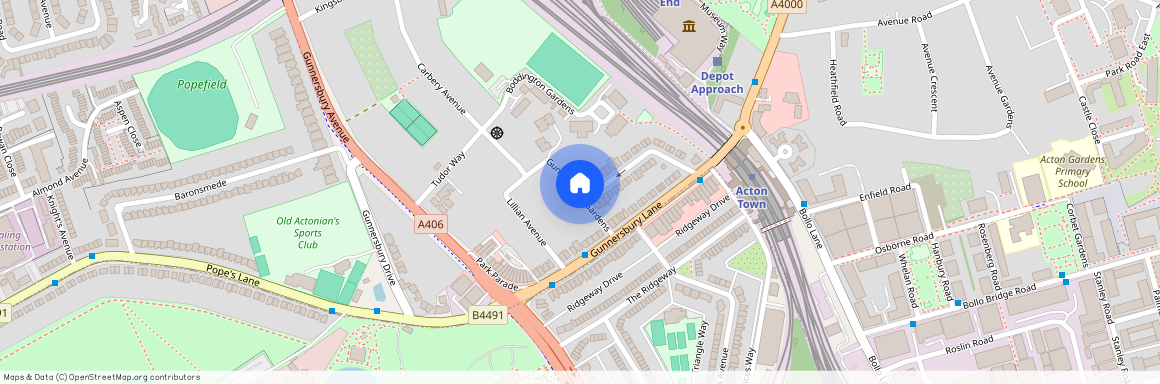 Gunnersbury Gardens, Acton, W3, London