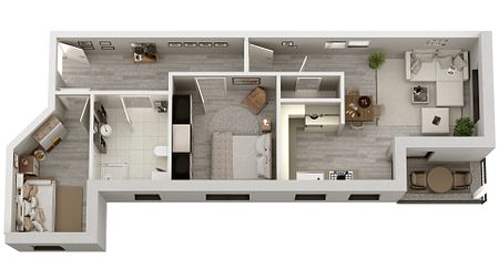 *Highlight* NEUBAU-Mehrfamilien-Effizienzhaus 40+* 12 WE voll möblierte Wohnungen für Ankermieter - Foto 2