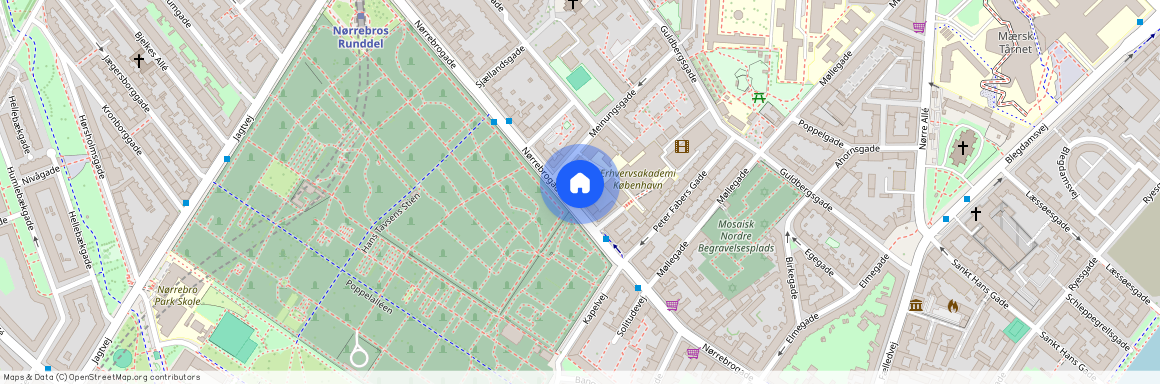 København N, Nørrebrogade 72B, 1. sal