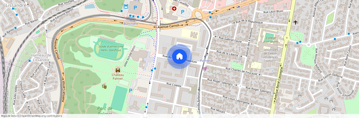 Rue du Docteur Schweitzer, Francja, Cenon