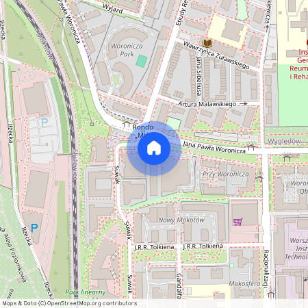 ul. Jana Pawła Woronicza 33a, Służewiec, Mokotów, Warszawa, mazowieckie