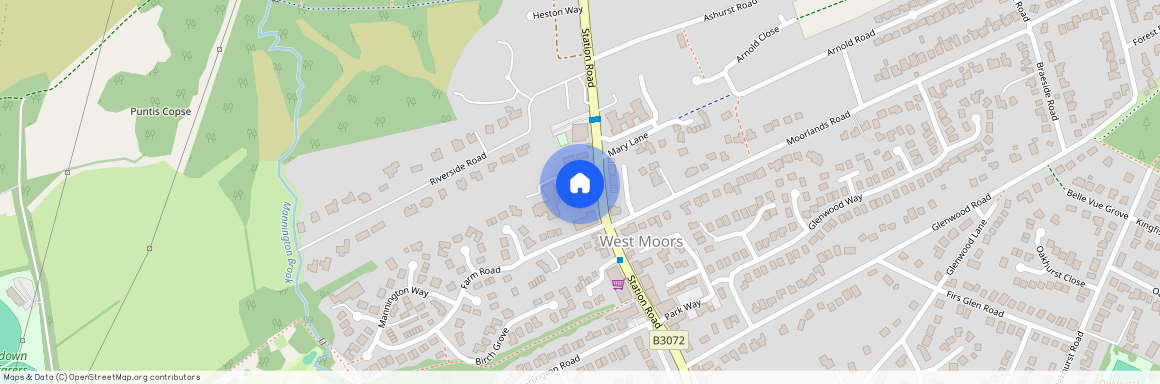 Station Road, West Moors, Ferndown, Dorset, BH22