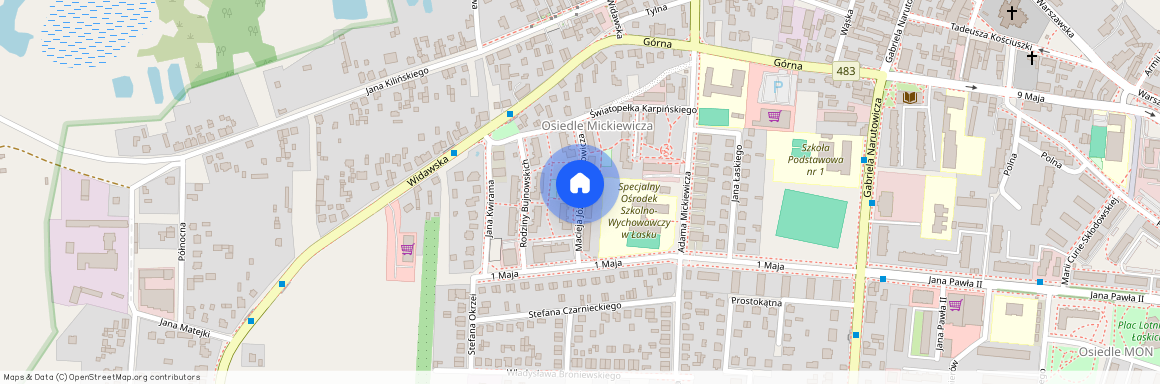 ul. Macieja Józefa Kononowicza, Łask, Łask, łaski, łódzkie