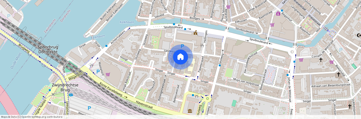 Singel 443-M, Geldelozepad en omgeving, 3311HH, Dordrecht