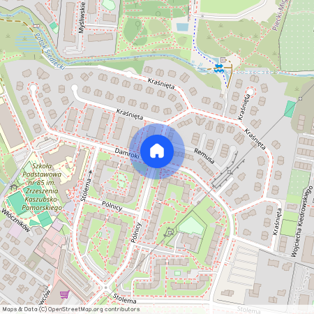 ul. Kraśnięta, Jasień, Gdańsk, pomorskie