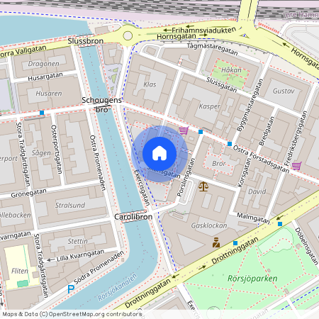 Östra Förstadsgatan 7C, Slussen