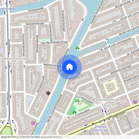 Overtoomse Sluis, 1054 TN, Derde Kostverlorenkade, Amsterdam