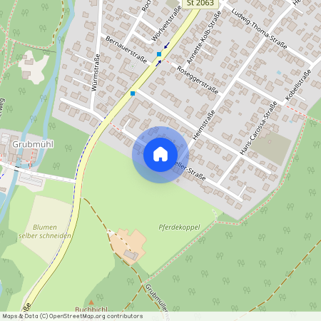 Paul-Keller-Straße, 82131 Gauting Stockdorf ca. 14, 6 km south-west of Munich-center