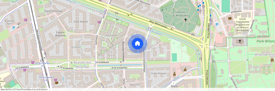 al. Aleja Wilanowska, Błonia Wilanowskie, Wilanów, Warszawa, mazowieckie