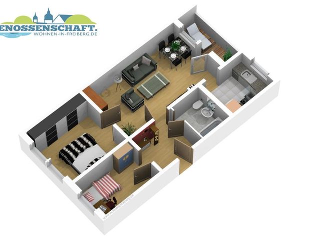 Auf Tauchstation im neu sanierten Wannenbad...3-RW mit Wanne u. Balkon!!! - Photo 1