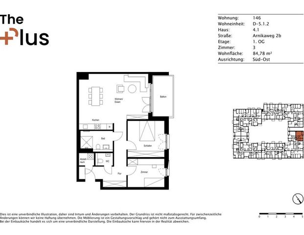 Exklusiver Einrichtungszuschuss bei Einzug in Höhe von 1 Nettokaltmiete! Moderne 3-Zimmer Neubauwohnung - Foto 1
