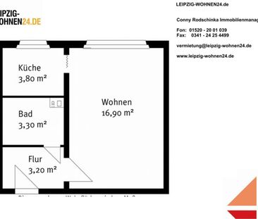 1 Raumwohnung im Dachgeschoss ab April verfügbar - Photo 3