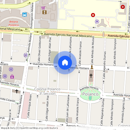 Se departamento Homero, Colonia Polanco III Sección, C.P. 11540, Df / Cdmx