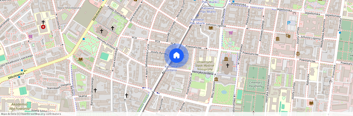 ul. Tadeusza Kościuszki, Śródmieście, Katowice, śląskie