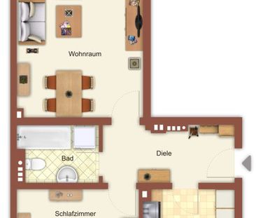 Demnächst frei! 3-Zimmer-Wohnung in Mönchengladbach Hardt - Foto 1