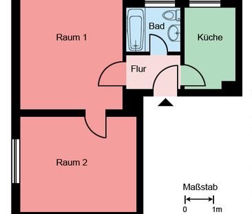 Schöne, kleine Wohnung im Erdgeschoss? 2-Zimmer Wohnung auf Merklinde - Photo 3