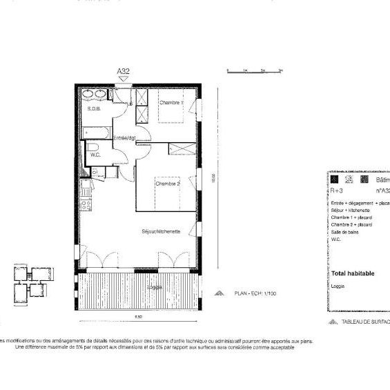 Location Appartement 3 pièces 62m² BEGLES 33130 - Photo 2