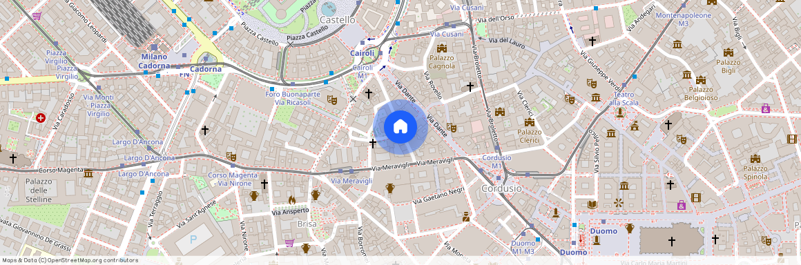 Via Manfredo Camperio, Milan, Lombardy 20122