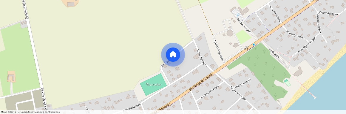 Smörsoppvägen, Beddingestrand