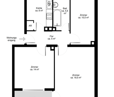 3 Zimmer im Erdgeschoss - Photo 4