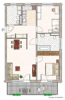 Hier ist das Glück zu Hause! Moderne 2-, 3-und 4-Zimmer-Wohnungen in SC-Wolkersdorf zur Miete! - Photo 1