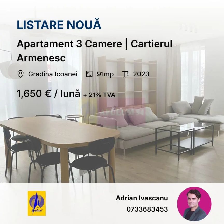 Apartament 3 Camere | OFERTA SPECIALA | Cartierul Armenesc - Fotografie 1