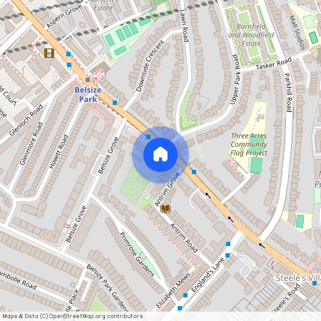 Belsize Grove, Belsize Park, London, NW3