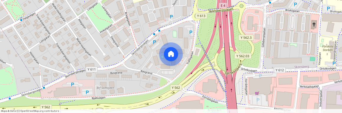 Nedre Haga, Sundsvall, Västernorrland, Trafikgatan 1 B