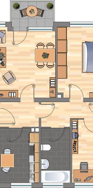 3-Zimmer-Wohnung mit Balkon in Weißenthurm mieten - Photo 2