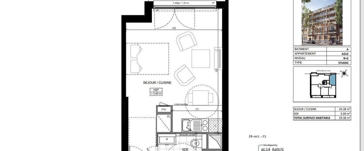 location Appartement T1 DE 29.38m² À VANVES - Photo 1