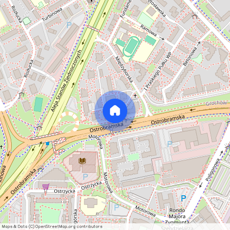 ul. Ostrobramska 130, Grochów, Praga-Południe, Warszawa, mazowieckie