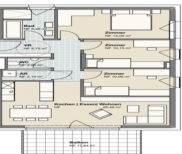 Graz-Feldkirchen:Wunderschöne 4-Zimmer-Wohnung mit großem Balkon! - Photo 1