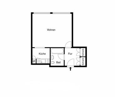 1 Zimmer, 35 m², 3. Stock - Photo 6