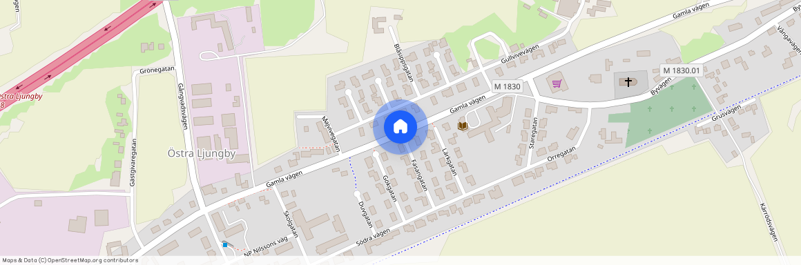 Gamla vägen, Östra Ljungby