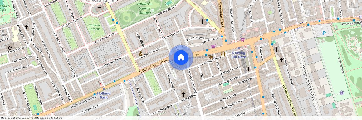 SHORT OR FLEXI STAY BILLS INC TWO BED FLAT NOTTING HILL GATE