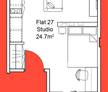 Studio to rent - Photo 6