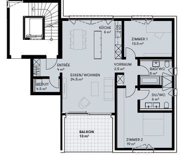 3.5 Zimmer, 1. Stock - Foto 4