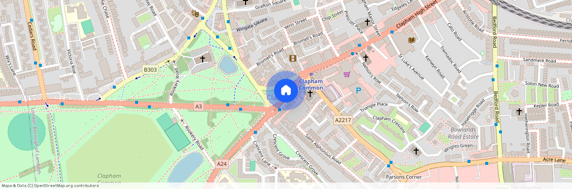 Clapham Common Southside, Abbeville Village, SW4