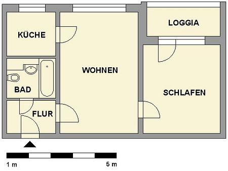 2-Raum-Wohnung mit Balkon nahe Küchwald - Photo 3