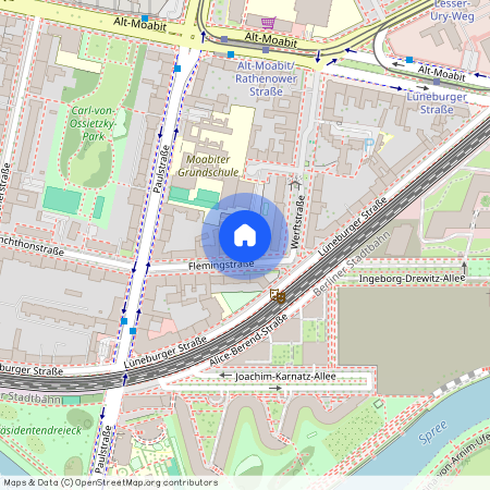 Flemingstr. 4, 10557 Berlin OT Moabit, Zur Karte