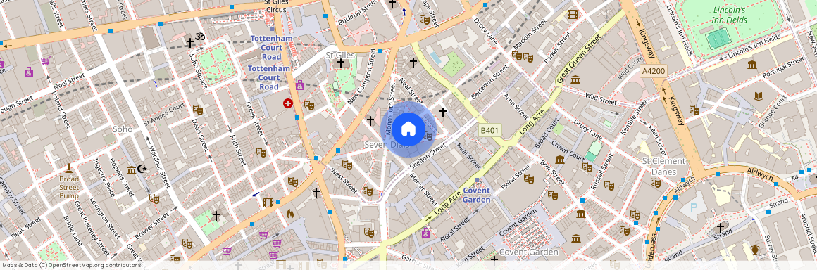 Shorts Gardens, Seven Dials WC2