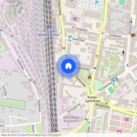 ul. Towarowa, Ostrów Wielkopolski, ostrowski, wielkopolskie